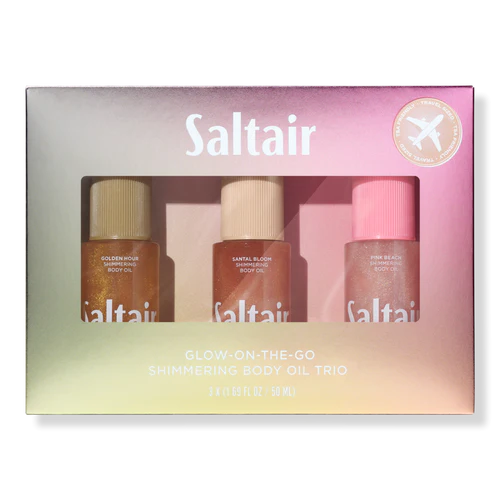 Saltair Glow-On-The-Go Mini Shimmering Body Oil Trio